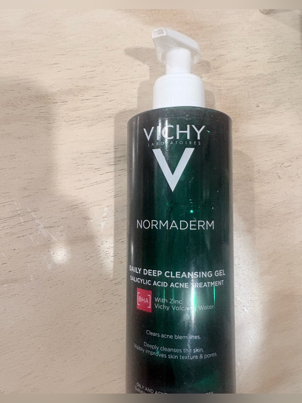 Vichy Normaderm Deep Cleansing Acne Gel, Daily Face Wash, 400 mL